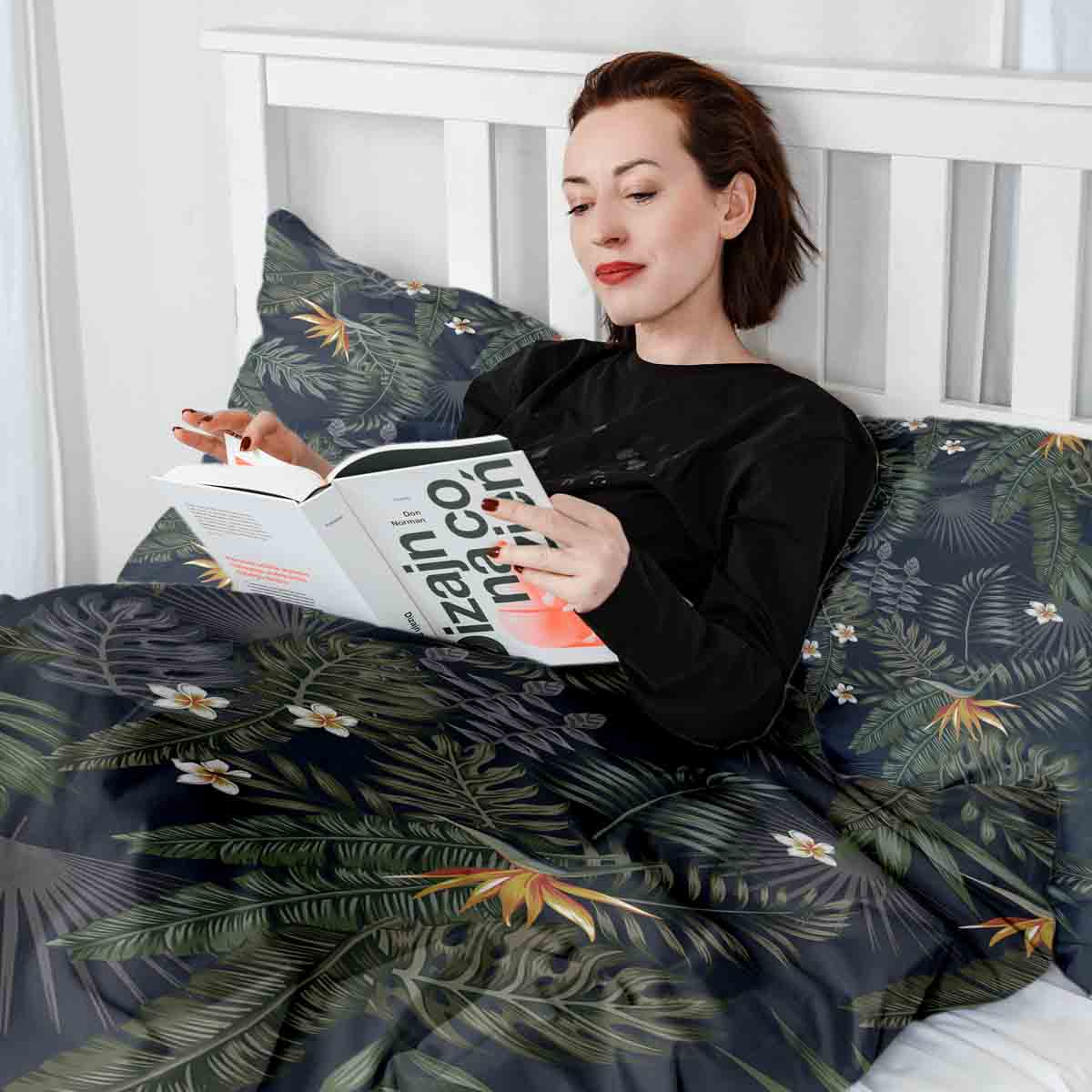 Therapy blankets bedding set rainforest