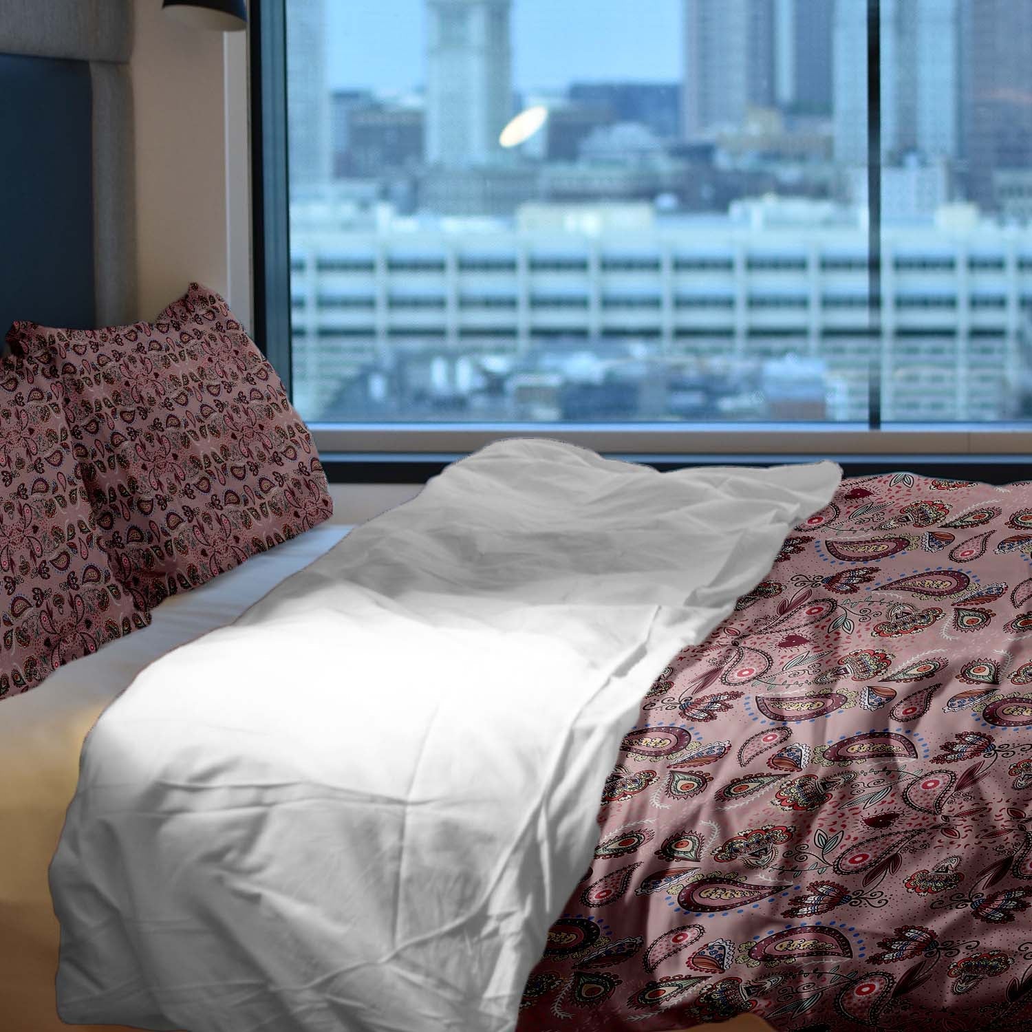 Set di biancheria da letto con coperta terapeutica Mandala rosa