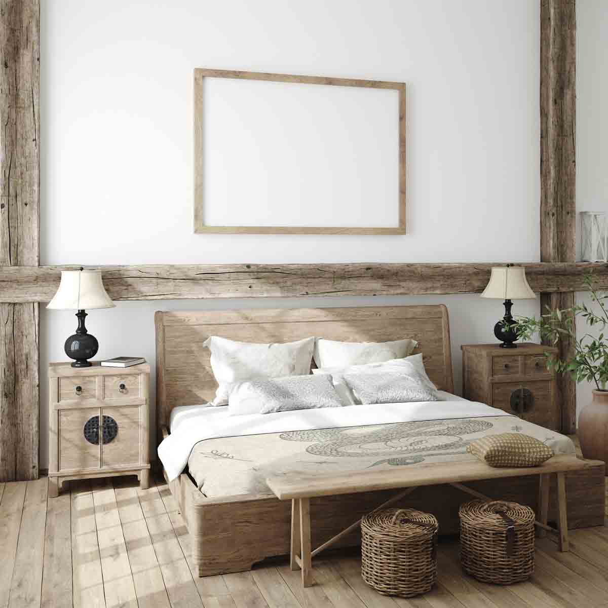 Set di biancheria da letto beige con coperta terapeutica e serpente