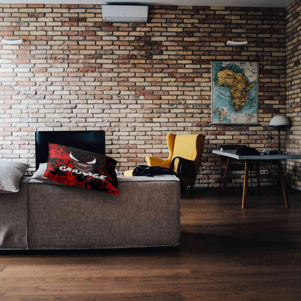 Health Pillow Black Joker Face