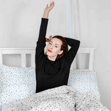 Original therapy blanket - cotton cover white with gray drops