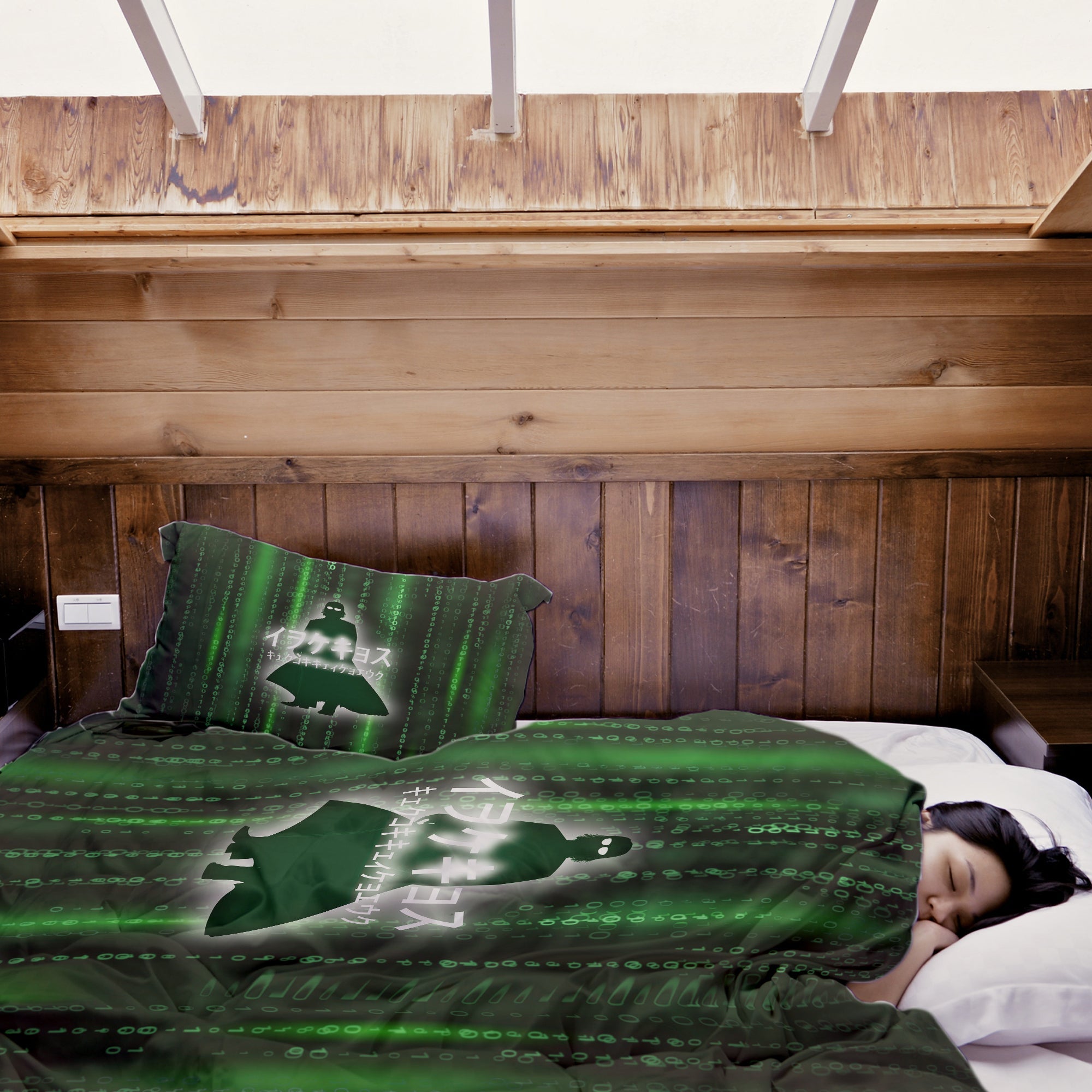 Therapy blankets bedding set green Matrix II