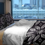 Original therapy blanket - cotton cover with large flower