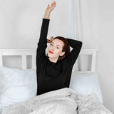 Original therapy blanket - cotton cover white with delicate geo pattern