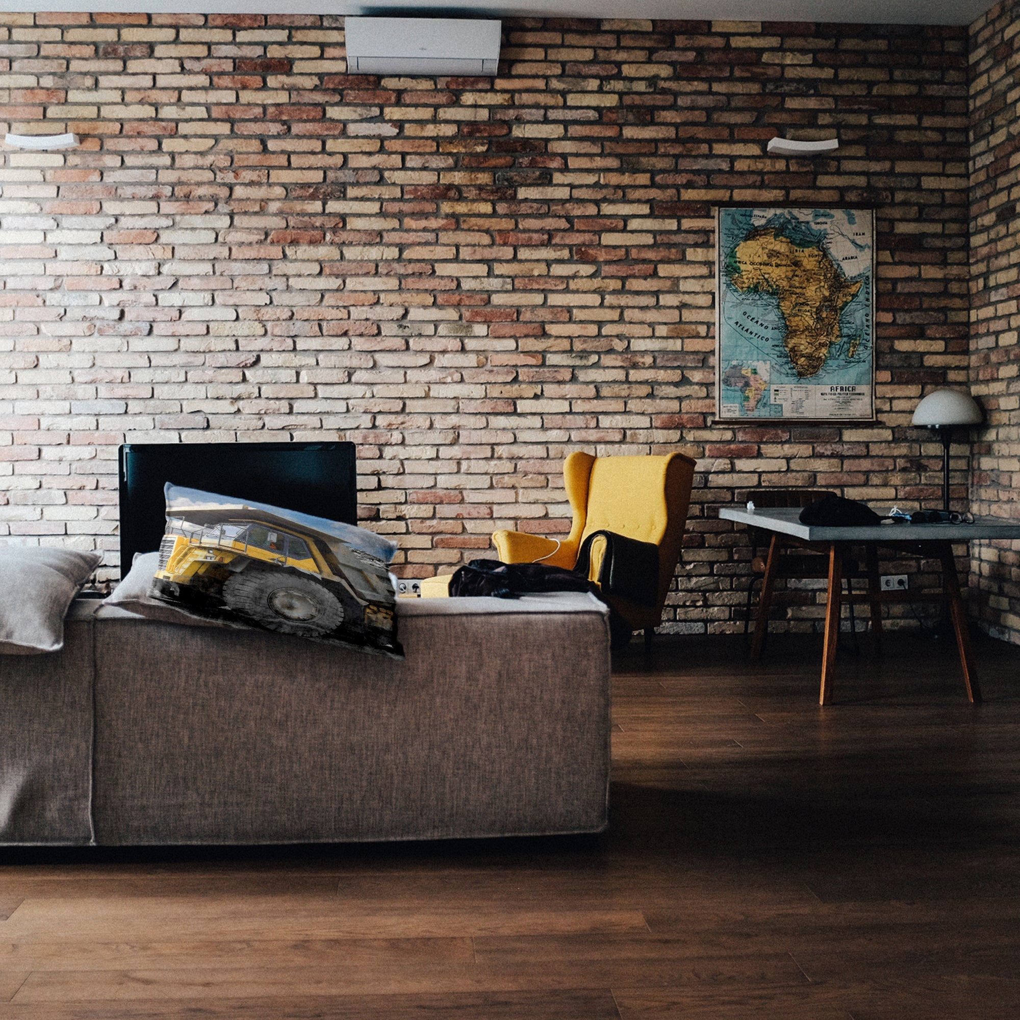 Cuscino sanitario Camion giallo