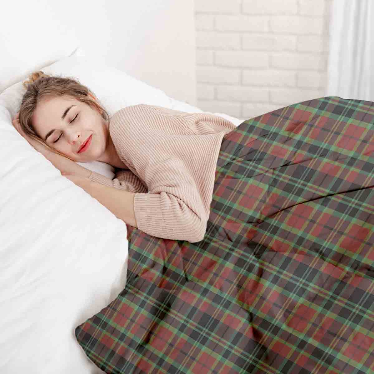 Therapy blankets bedding set Christmas checkered