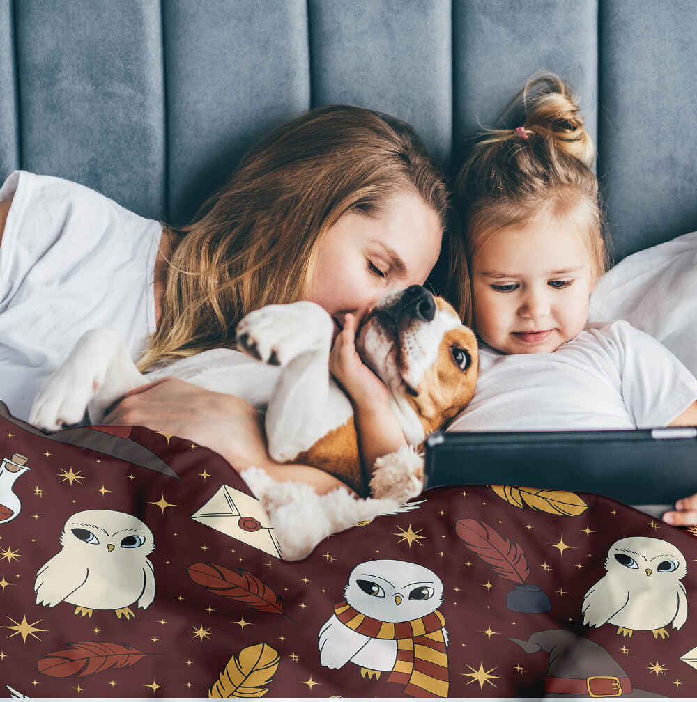 Therapiedecken beddengoed set bruin Hedwig