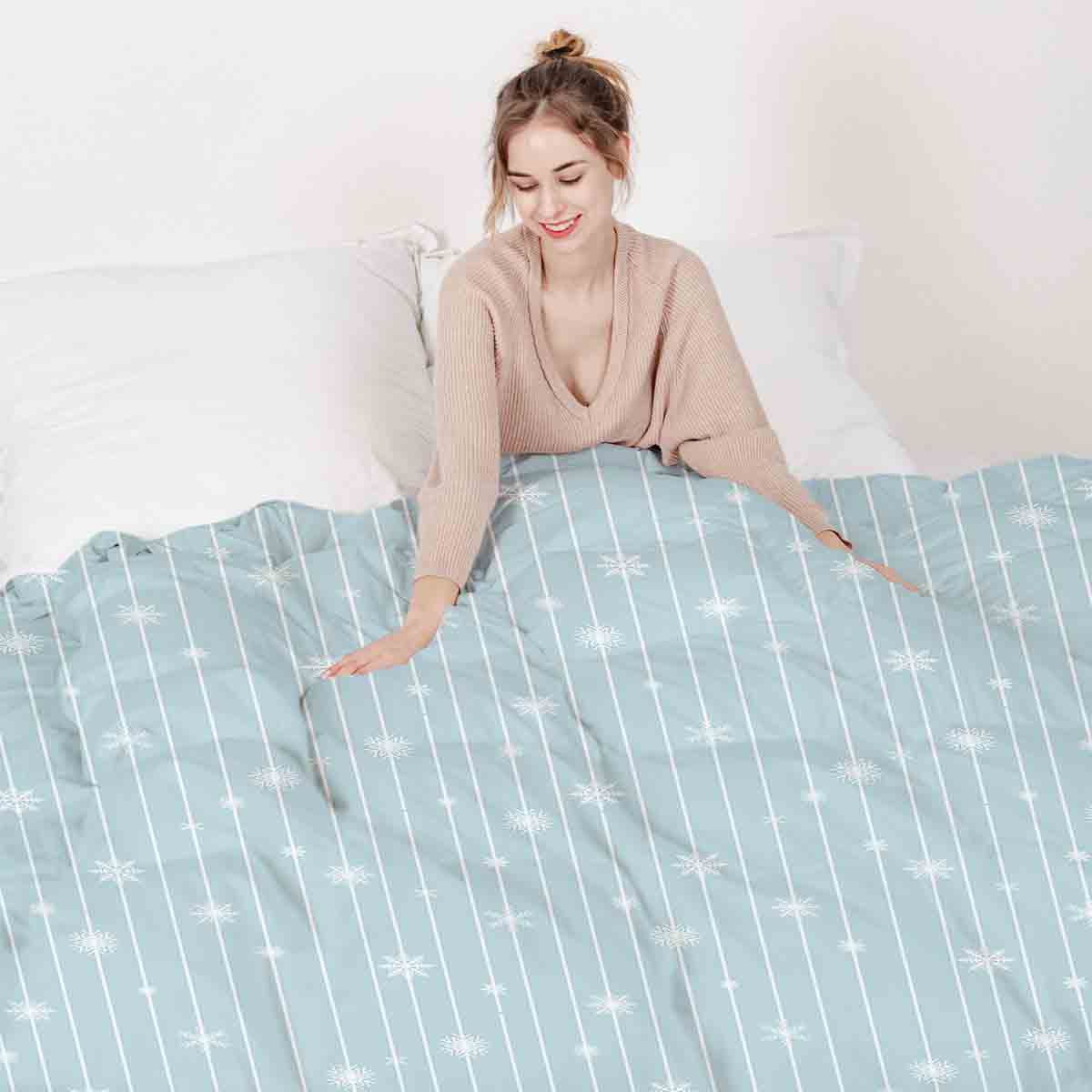 Therapy blankets bedding set Elsa stars