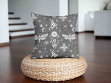 Health pillow, black, creepy dragonfly