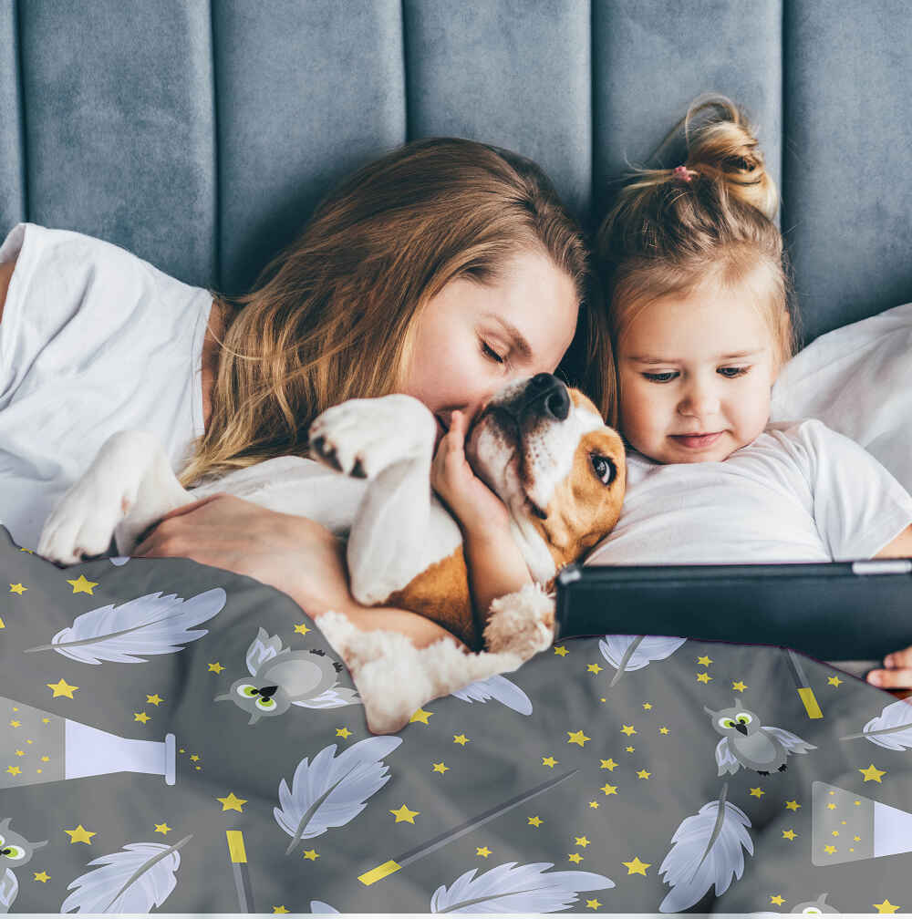 Therapy blankets bedding set black magic wand