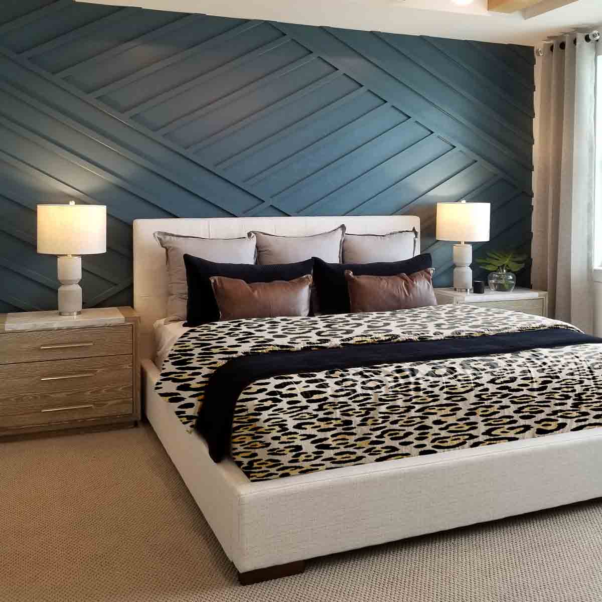 Therapy blankets bedding set leopard print