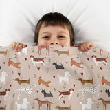 Originele therapiedeken - hondengewichtdeken met katoenen hoes voor kinderen