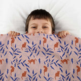 Originele therapiedeken - Rode kat gewichtdeken met katoenen hoes voor kinderen