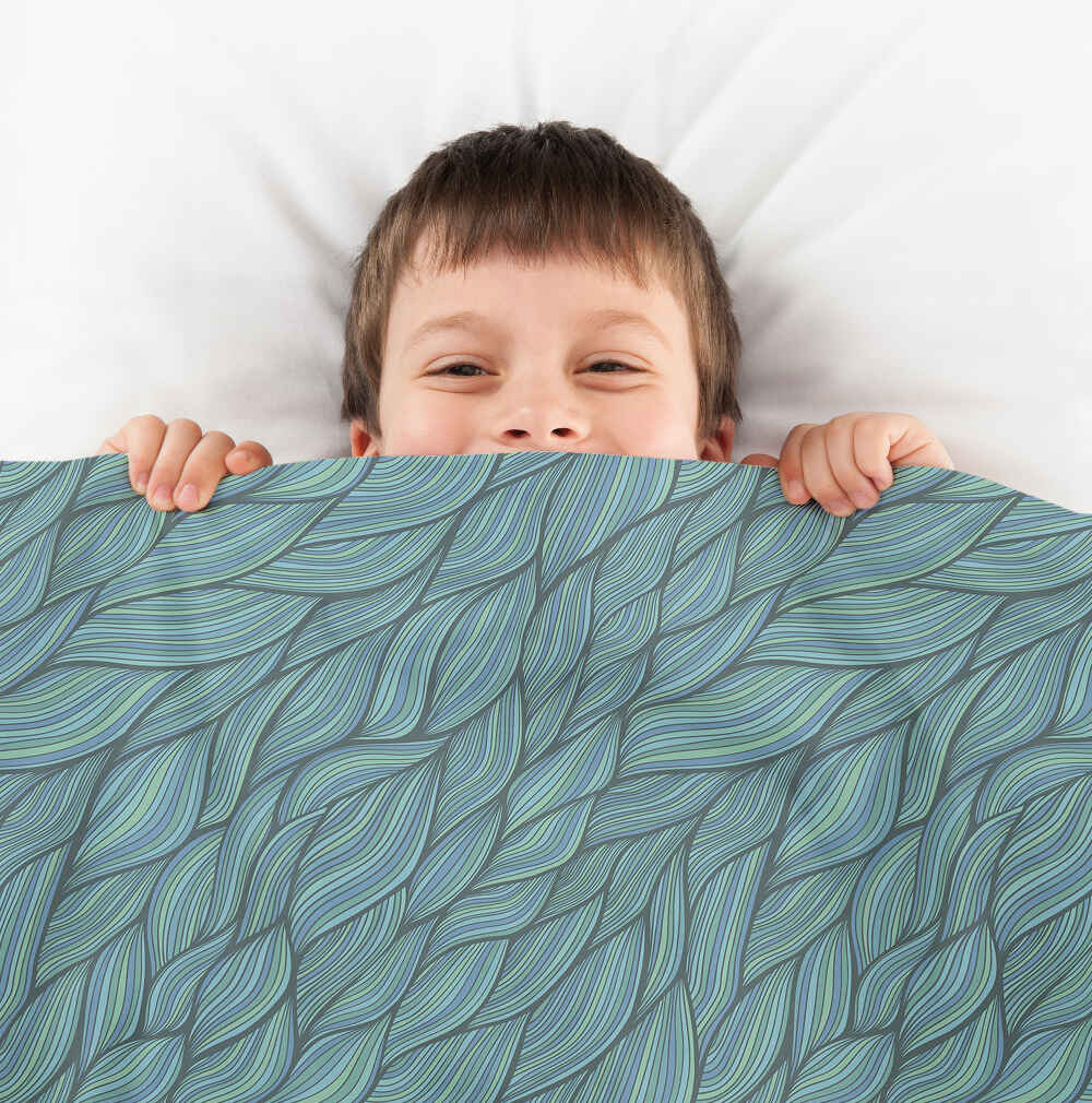 Therapy blankets bedding set weave green