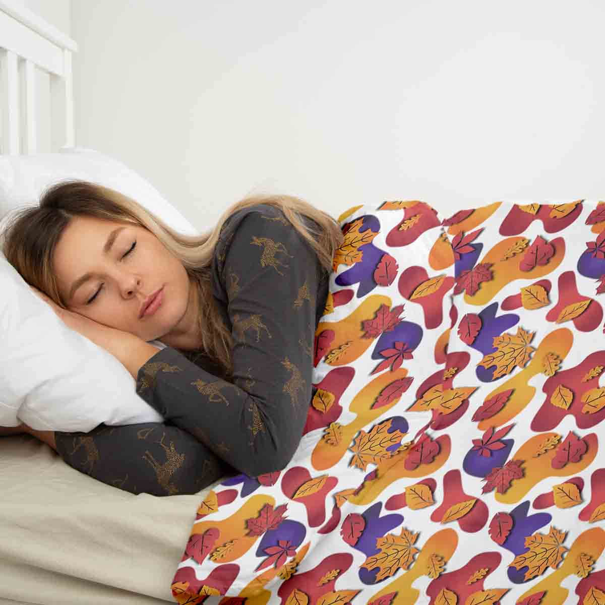 Therapy blankets bedding set colorful spots