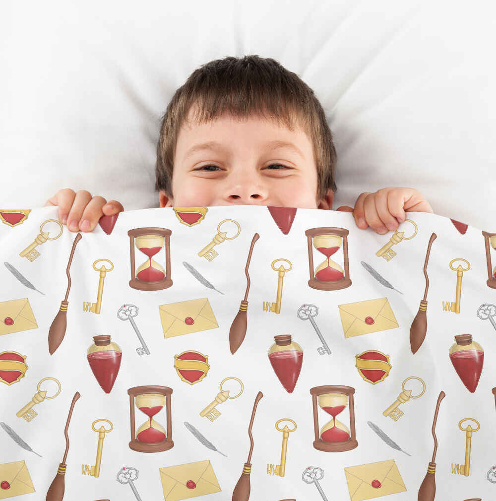 Therapy blankets bedding set white magic