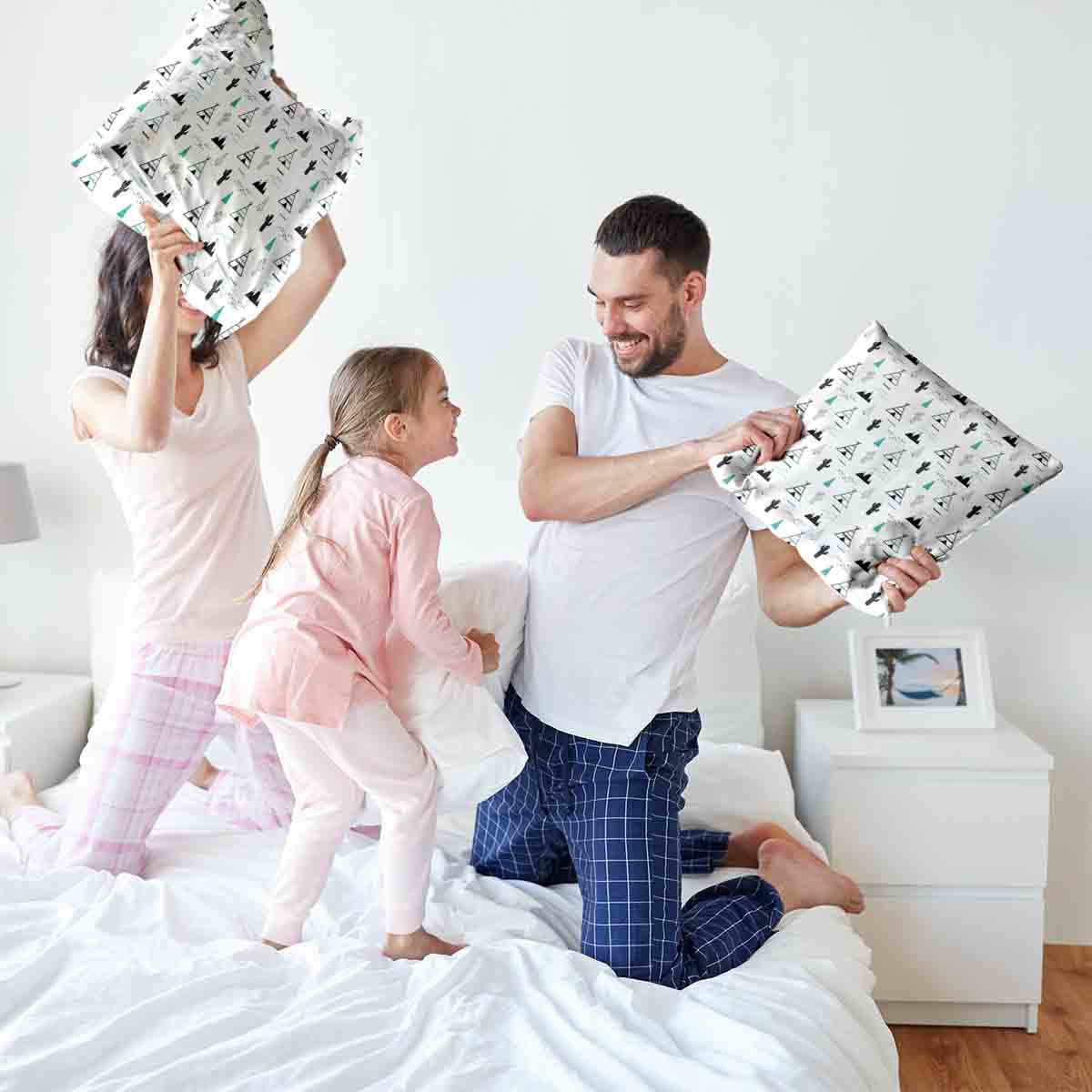 Almohada de salud blanca india
