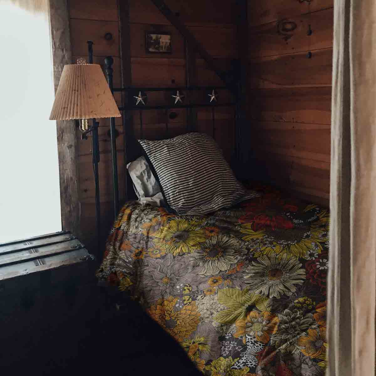 Set di biancheria da letto con coperte terapeutiche fiori gialli