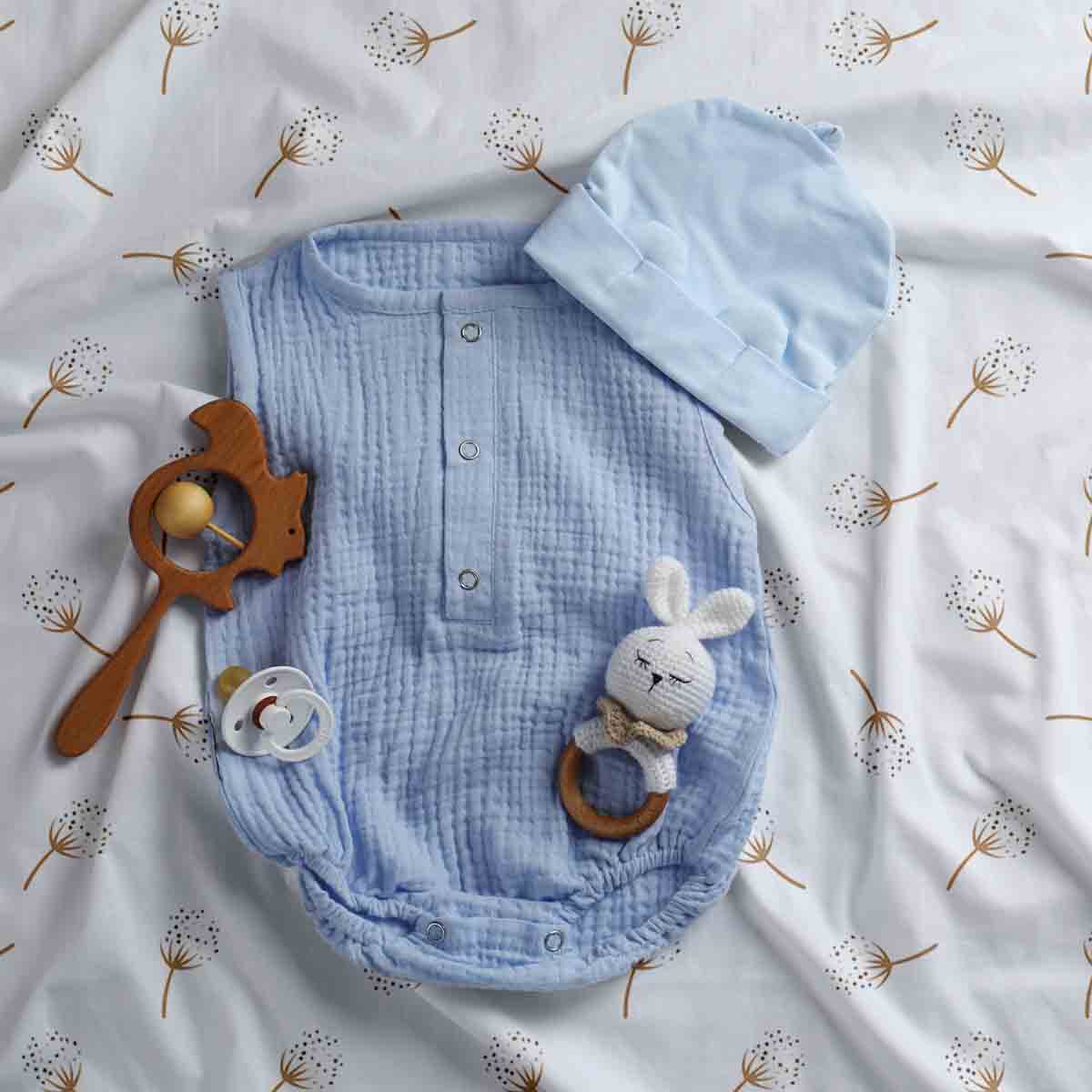 Therapy blankets bedding set white with dandelions