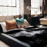 Original therapy blanket - cotton cover black with mottled pattern