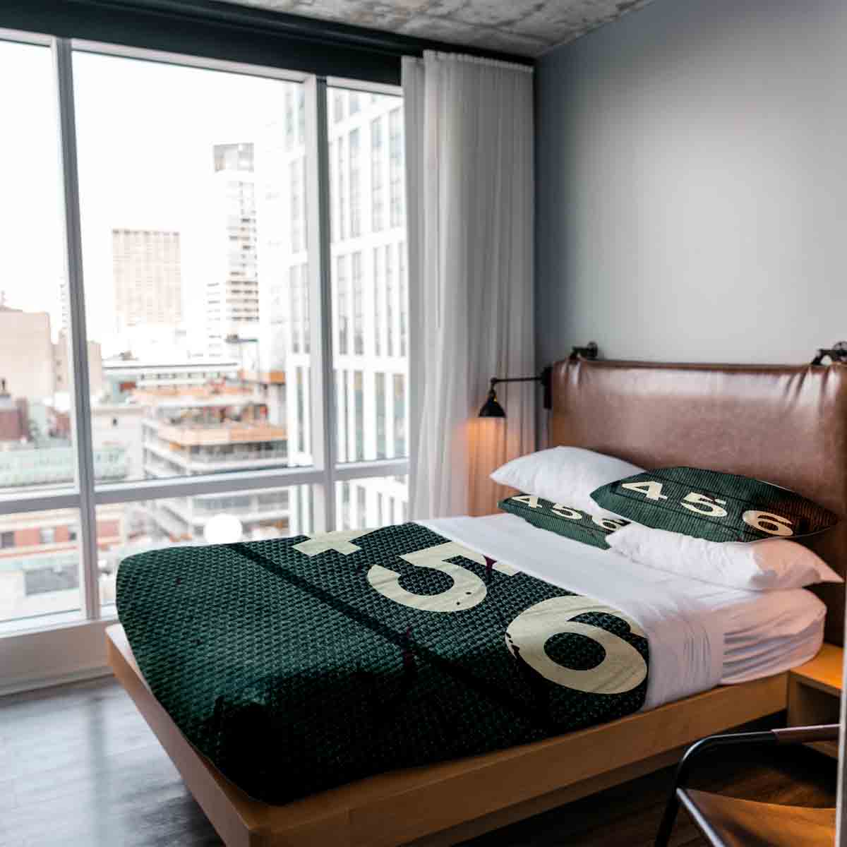 Therapy blankets bedding set green 456