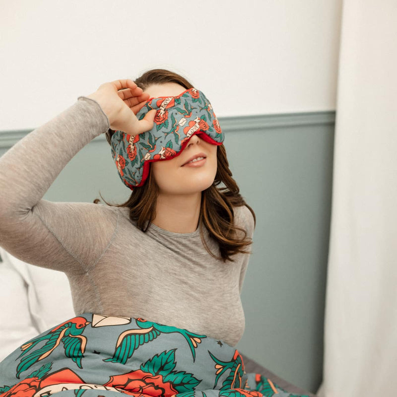 Weighted sleep mask