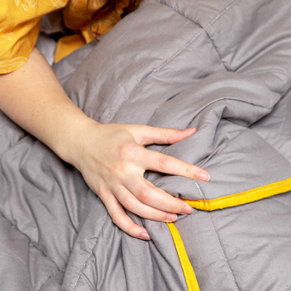 Coperta terapeutica originale - fodera per coperte ponderate con anelli per bambini e adulti