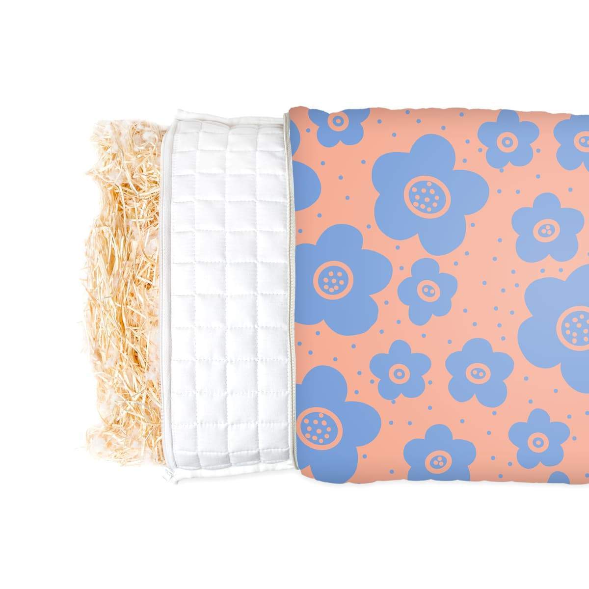 Cuscino sanitario con motivo floreale per bambini