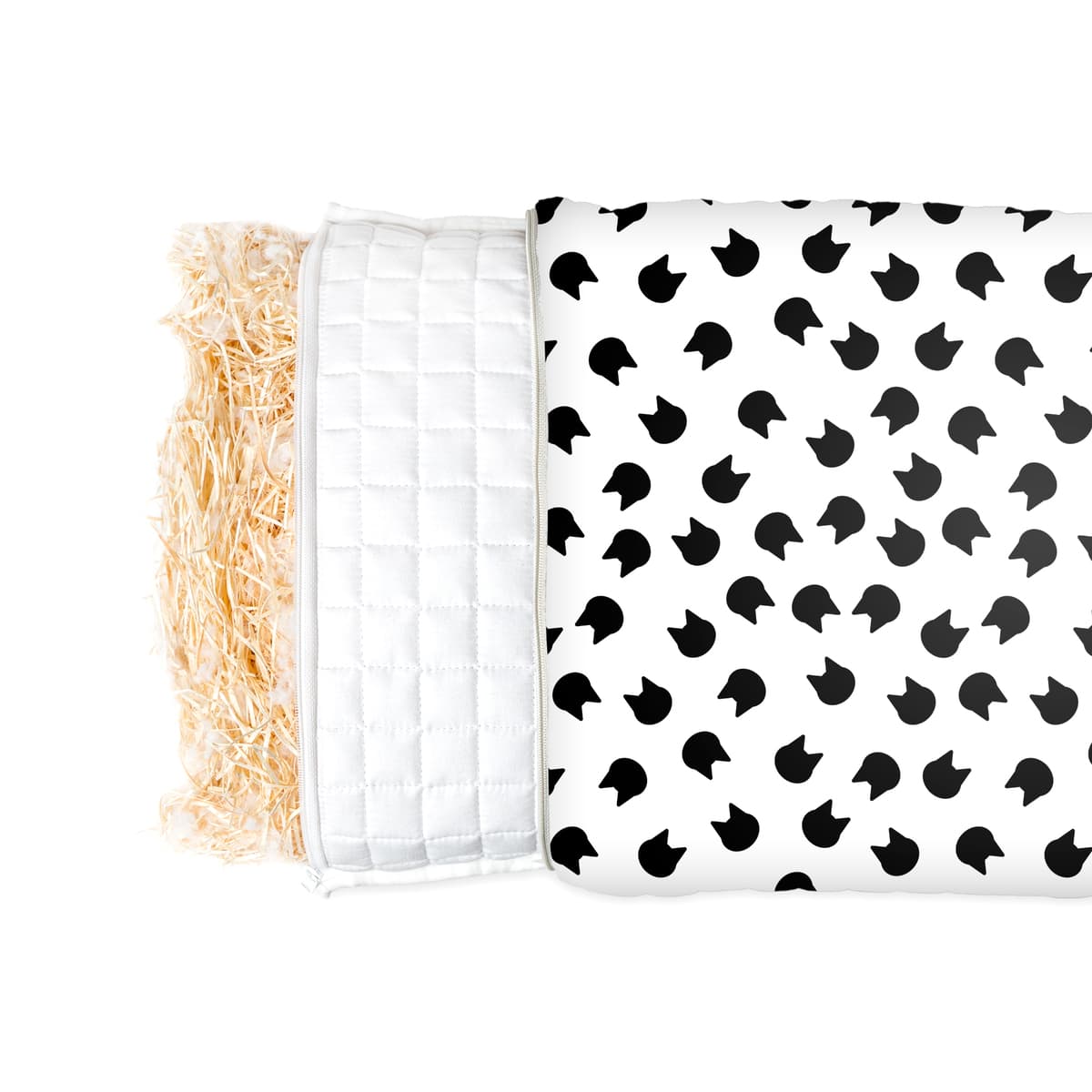 Gezondheidskussen met kattenpatroon voor kinderen