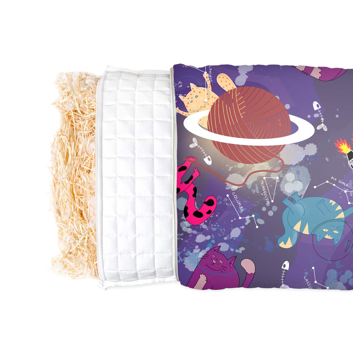 Cuscino sanitario con motivo spaziale per bambini