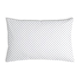 Almohada de salud blanca con delicados cuadros