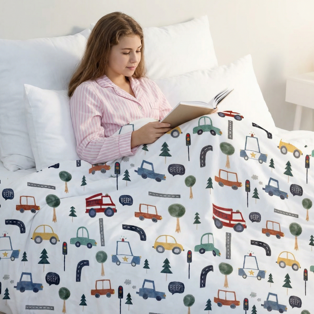 Original therapy blanket - car weighted blanket with cotton cover for children