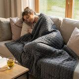 Originele therapiedeken - Gewichtsdeken met 4-seizoenen hoes in dennegroen voor volwassenen