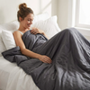 Original therapy blanket - weighted blanket with cotton cover in dark gray for adults