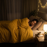 Coperta terapeutica originale - Coperta ponderata con rivestimento in cotone giallo per adulti