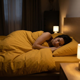 Coperta terapeutica originale - Coperta ponderata con rivestimento in cotone giallo per adulti