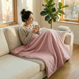 Coperta terapeutica originale - Coperta ponderata con rivestimento in cotone rosa per adulti