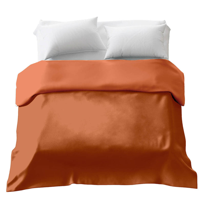 Therapy blankets Basic cotton cover in rust red