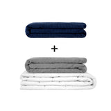 Originele therapiedeken - gewichtdeken set voor volwassenen inclusief 2 hoezen naar keuze