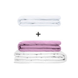 Original therapy blanket - weighted blanket set for adults including 2 covers of choice
