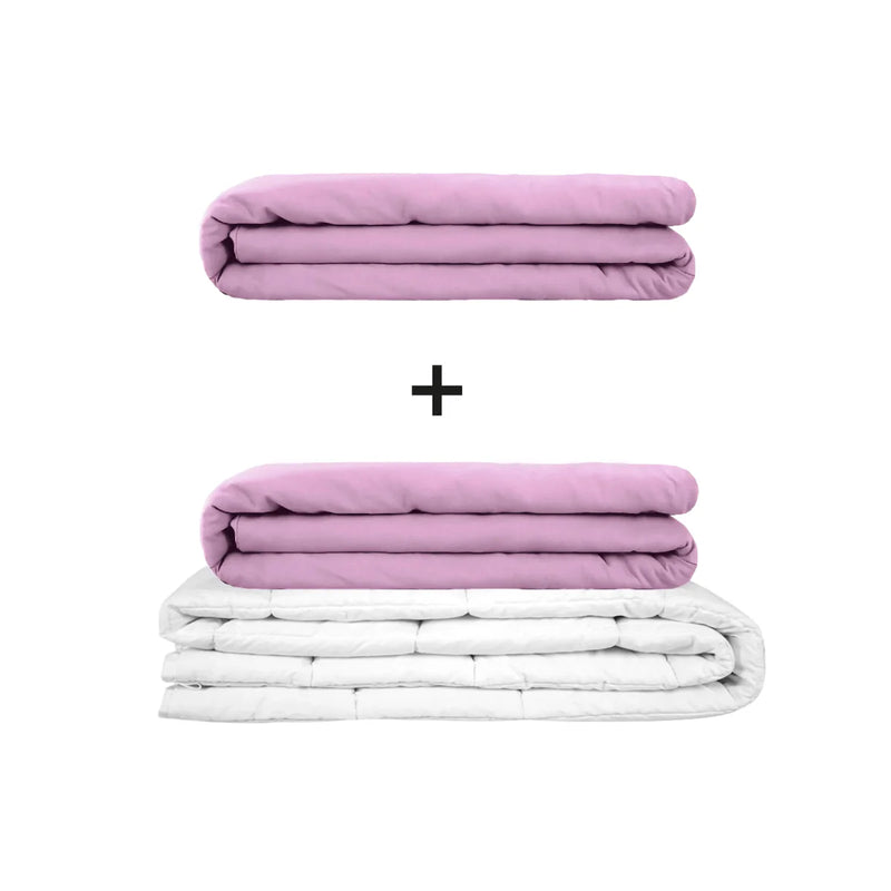 Original therapy blanket - weighted blanket set for adults including 2 covers of choice