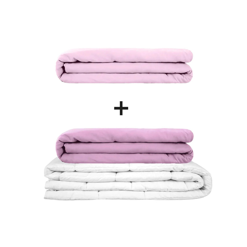 Original therapy blanket - weighted blanket set for adults including 2 covers of choice