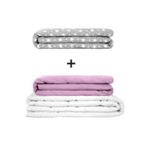 Original therapy blanket - weighted blanket set for adults including 2 covers of choice