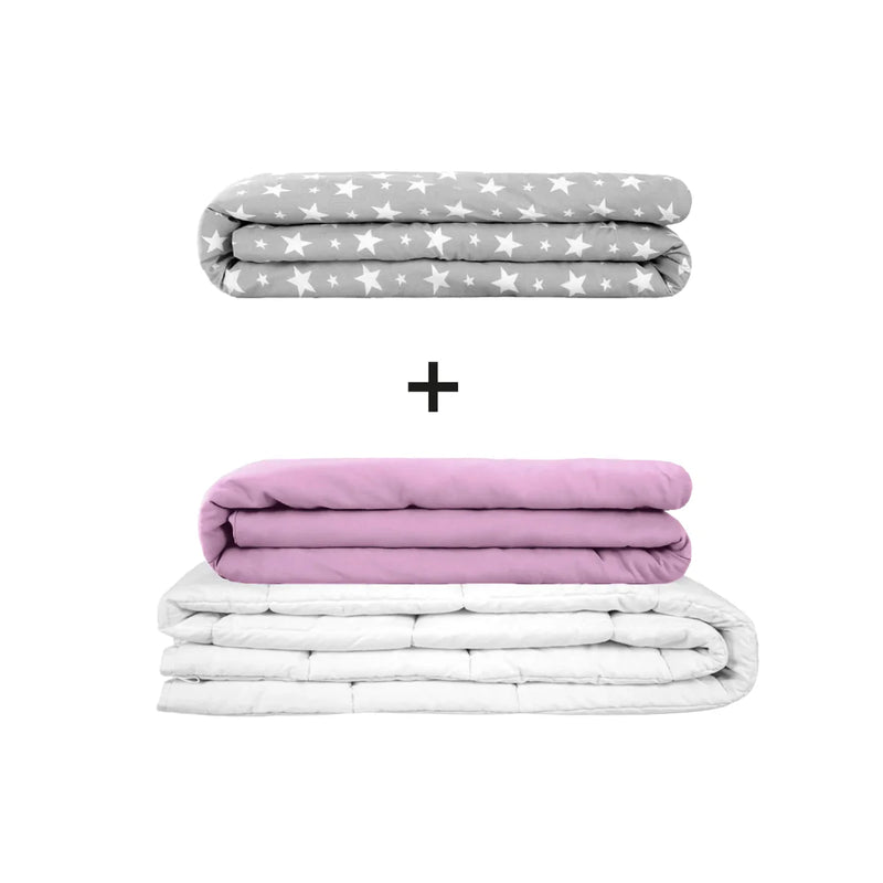 Original therapy blanket - weighted blanket set for adults including 2 covers of choice
