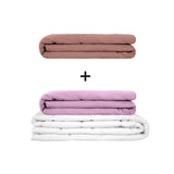 Original therapy blanket - weighted blanket set for adults including 2 covers of choice