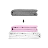 Original therapy blanket - weighted blanket set for adults including 2 covers of choice