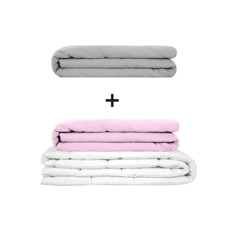 Original therapy blanket - weighted blanket set for adults including 2 covers of choice