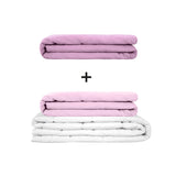 Original therapy blanket - weighted blanket set for adults including 2 covers of choice
