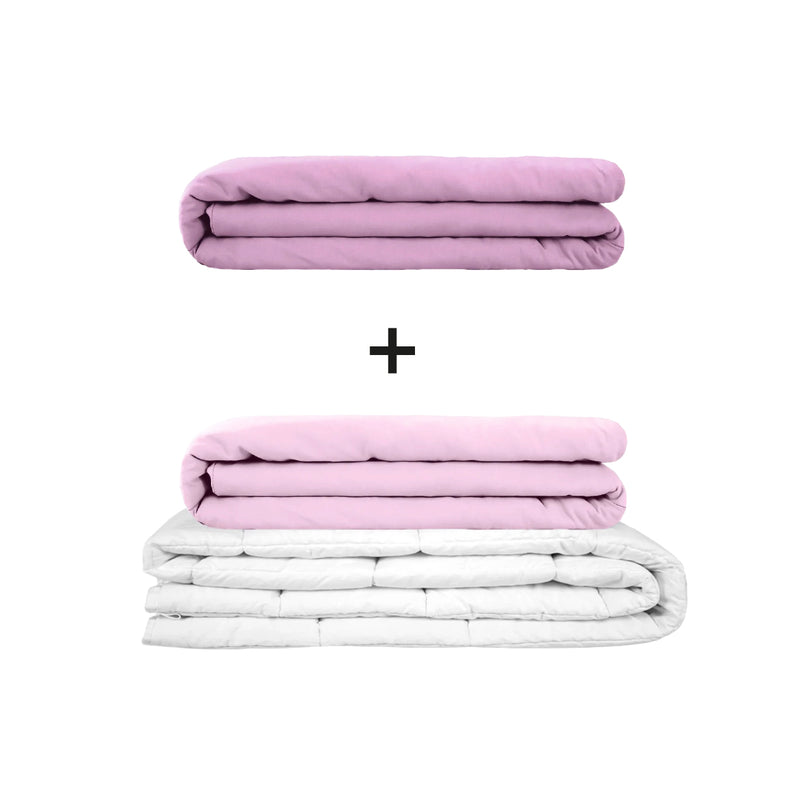 Original therapy blanket - weighted blanket set for adults including 2 covers of choice