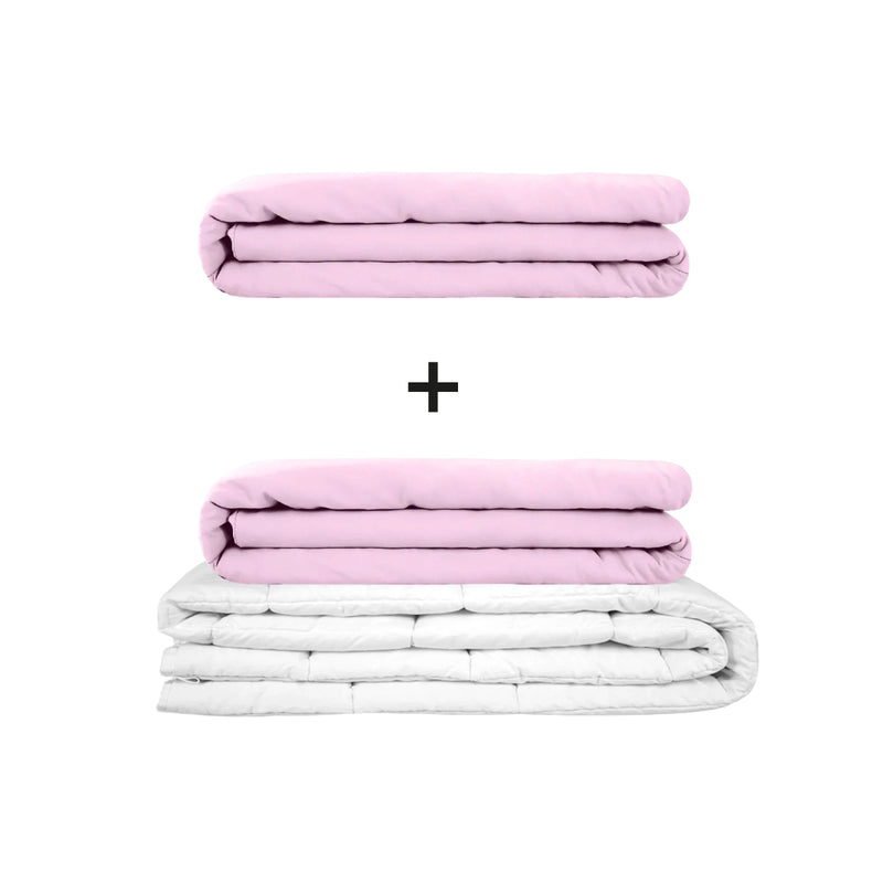 Original therapy blanket - weighted blanket set for adults including 2 covers of choice